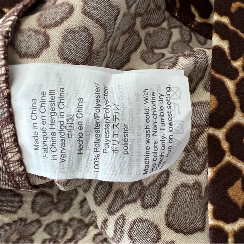 Jcrew Brown & Tan Leopard Print Shift Dress(Size 2)